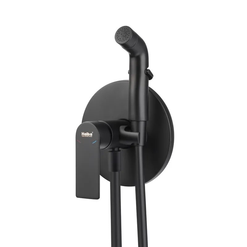 Змішувач для гігієнічного душу HAIBA ALEX 002 (INNER) BLACK (Колір чорний) (HB9618)