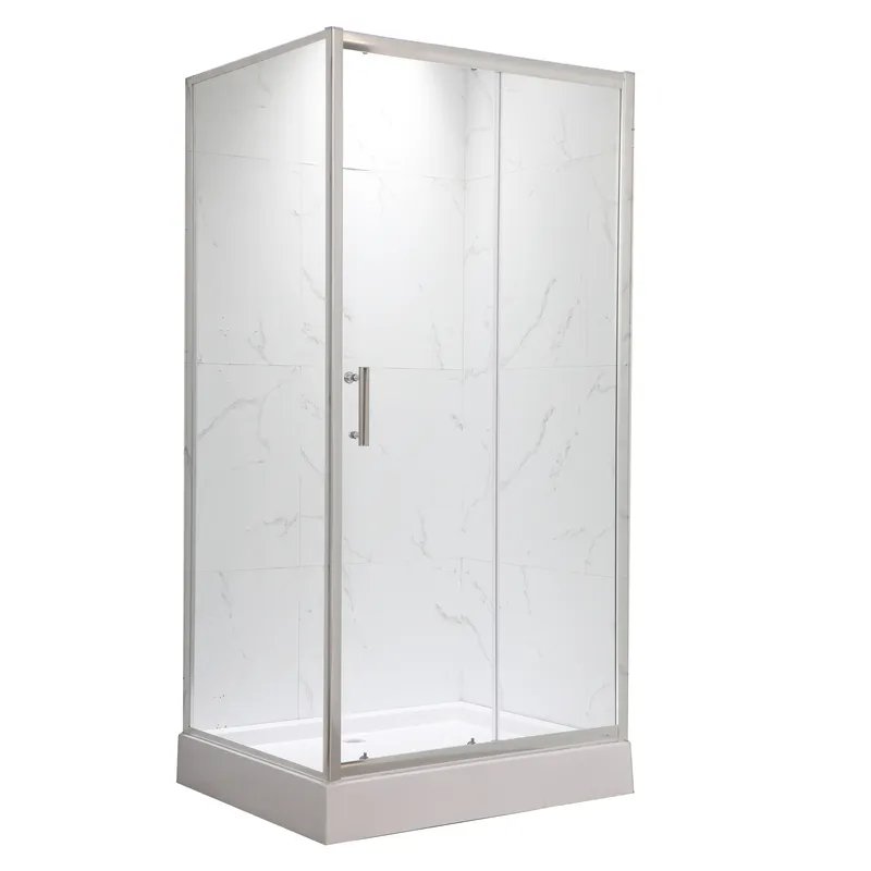 Душова кабіна без піддону MIXXUS HARD SC01-120x80x185-TR CHROME прозоре скло 5мм NEW (MI8369)