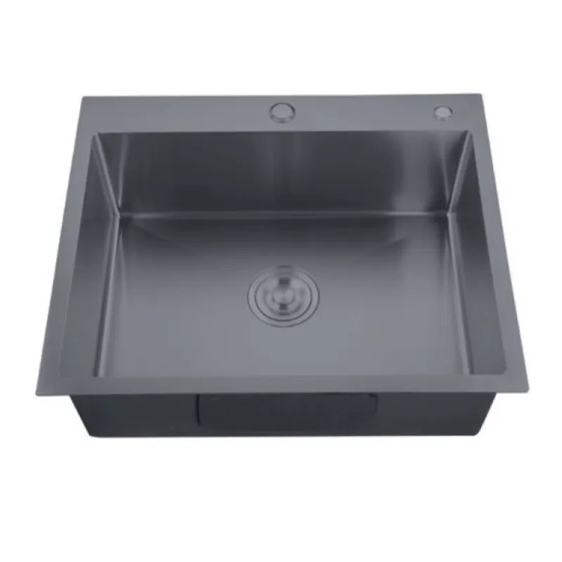 Мийка Zerix ZH5050-215 Nano-Black (3.0/0.8) з нержавіючої сталі (MX1582)