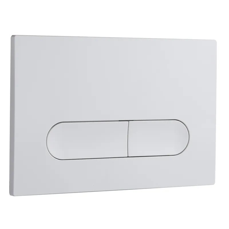 Панель змиву KOER KT-0608-03 240x160x10mm пластикова, кнопка закруглена (колір білий) (KR6123)