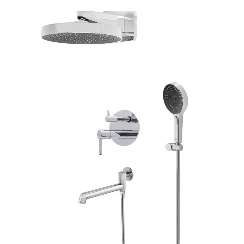 Душова система вбудована KOER KB-66029-01, 3 функції (Колір хром) (KR5483)