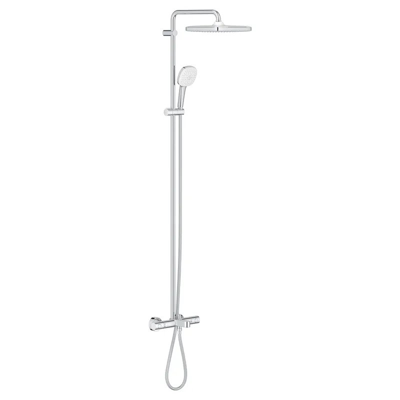 Душова система настінного монтажу з термостатом для ванни Grohe Tempesta System 250 Cube (26691001)