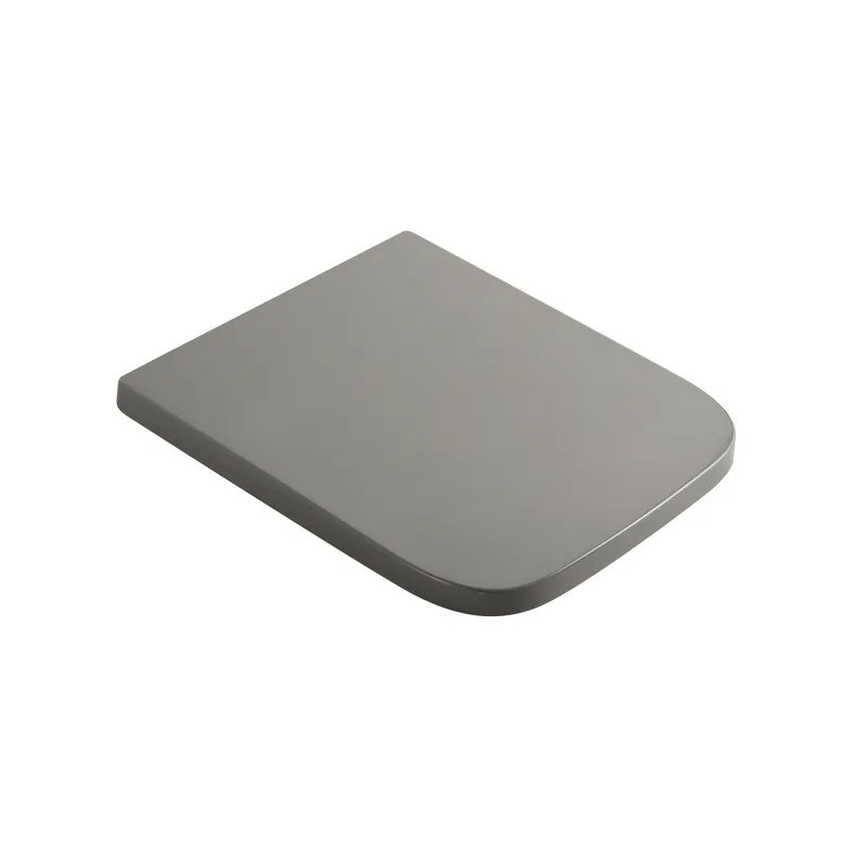 Сидіння-кришка для унітазу MIXXUS PREMIUM SEAT COVER QUADRO-2004 GRAY 425х358х32mm дюропластове швидкознімне з мікроліфтом (MP6686)