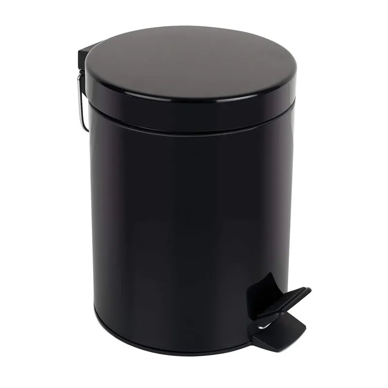 Відро для сміття кругле ZERIX STRONG-MB0105 BLACK 5 л (колір чорний) (ZX4625)
