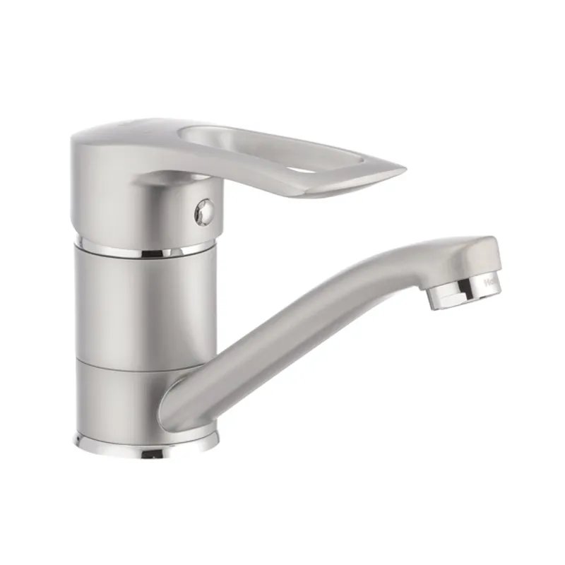 Змішувач для умивальника HAIBA HANSBERG 004-15CM SATIN (Колір сатин) (HB0188)