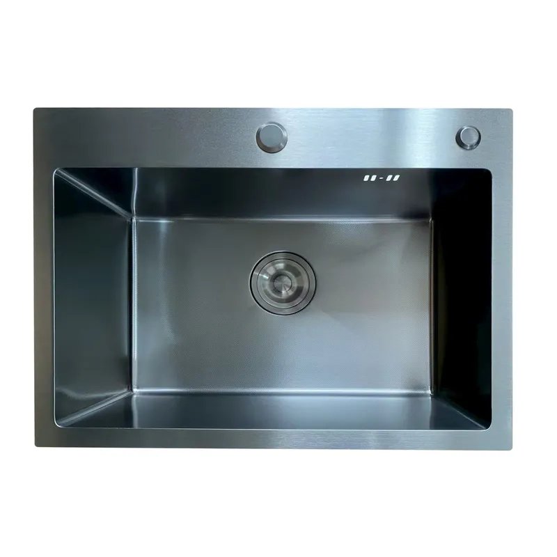 Мийка з нерж. сталі MIXXUS MH5843 MICRO DECOR BLACK (3.0/0.8) (колір чорний) (MI8219)