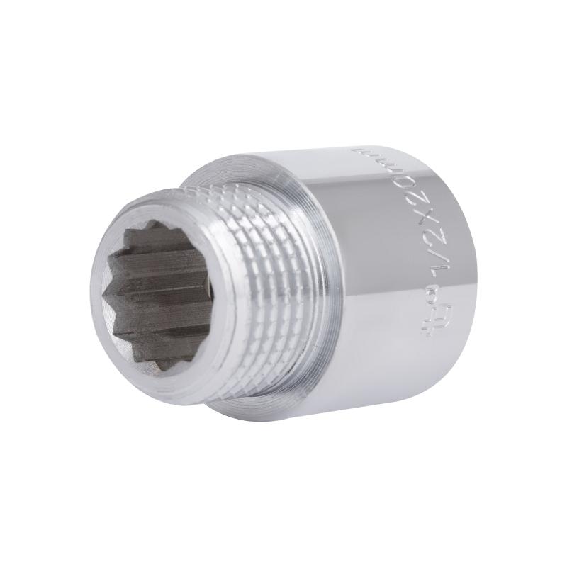 Подовжувач хромований Thermo Alliance Forte 1/2"ВЗ, L=20 мм TAF1301520