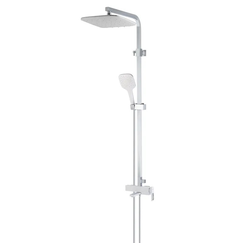 Душова колона зі змішувачем KOER KB-56009-04, 3 функціі (Колір хром+білий) (KR5987)