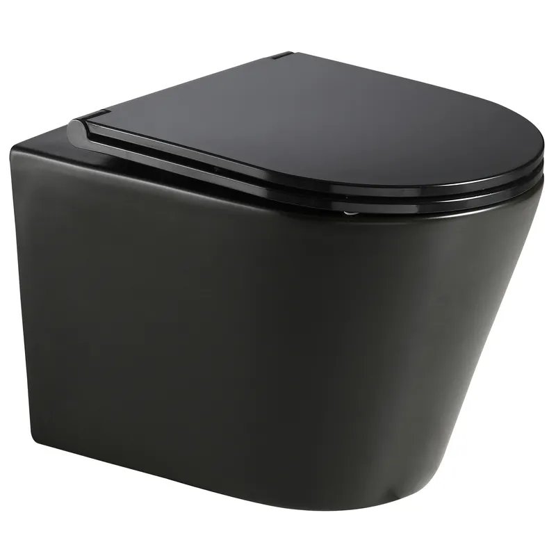 Унітаз підвісний MIXXUS PREMIUM BEVEL-0301-T3 BLACK 515х355х365mm система змиву TORNADO 3.0 (MP6595)