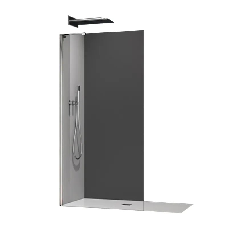 Душова перегородка Walk-In KOER SR SP02-100x200-TR-01 прозоре скло EASY CLEAN 8мм хром (KR5395)