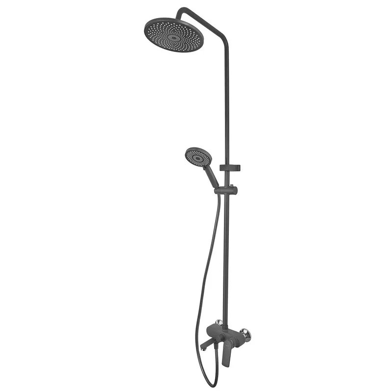 Душова колона зі змішувачем PLAMIX LUCAS-008-J GRAPHITE (Колір графіт) (PM6103)