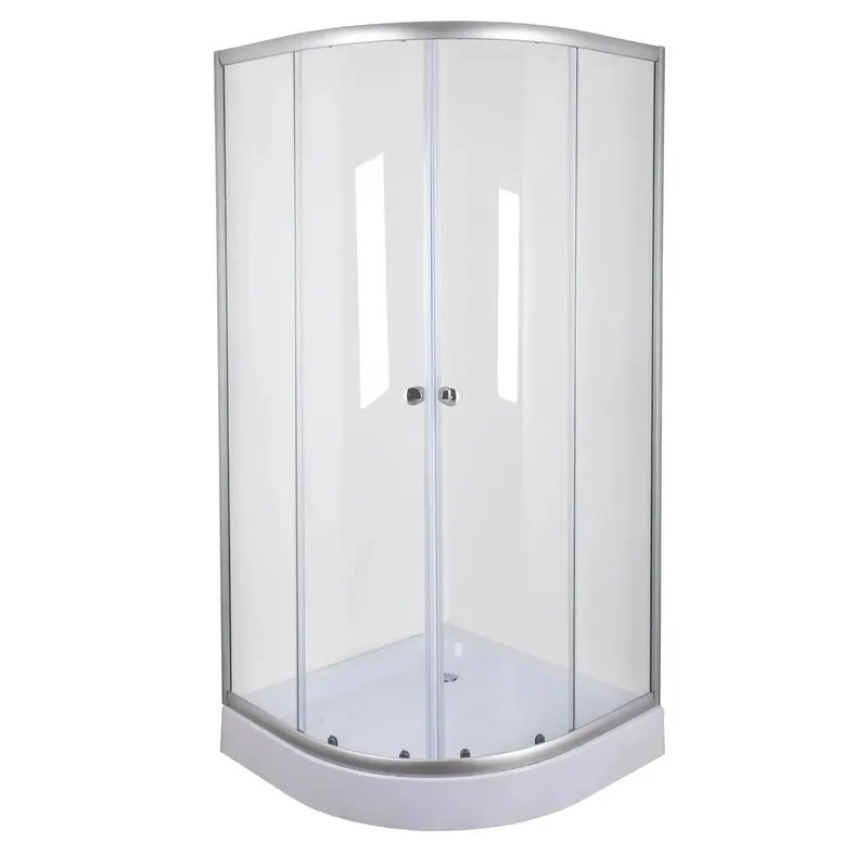 Душова кабіна без піддону MIXXUS PLAIN SC01-90x90x185-TR CHROME прозоре скло 4мм (MI6899)