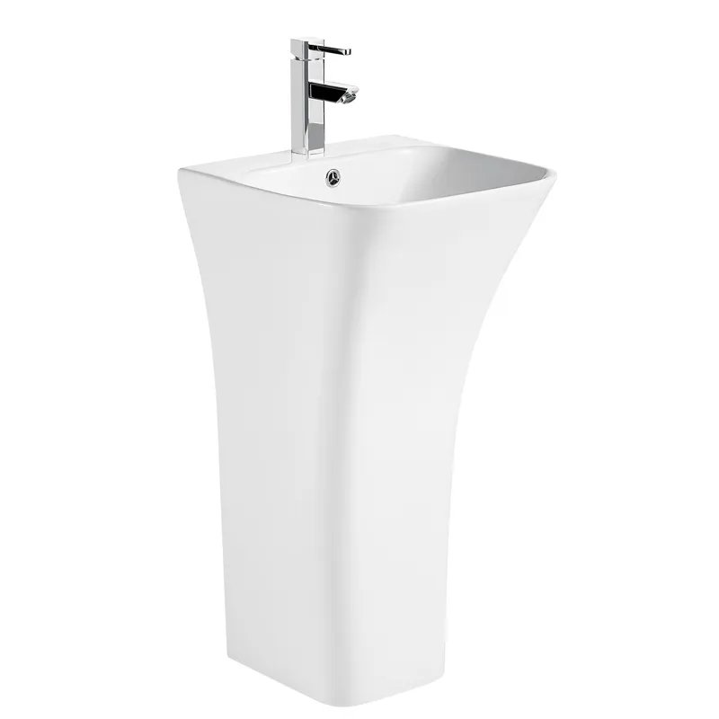 Раковина моноблок MIXXUS BEVEL-1101 450х435х830mm (отвір під змішувач, перелив) (MI6697)