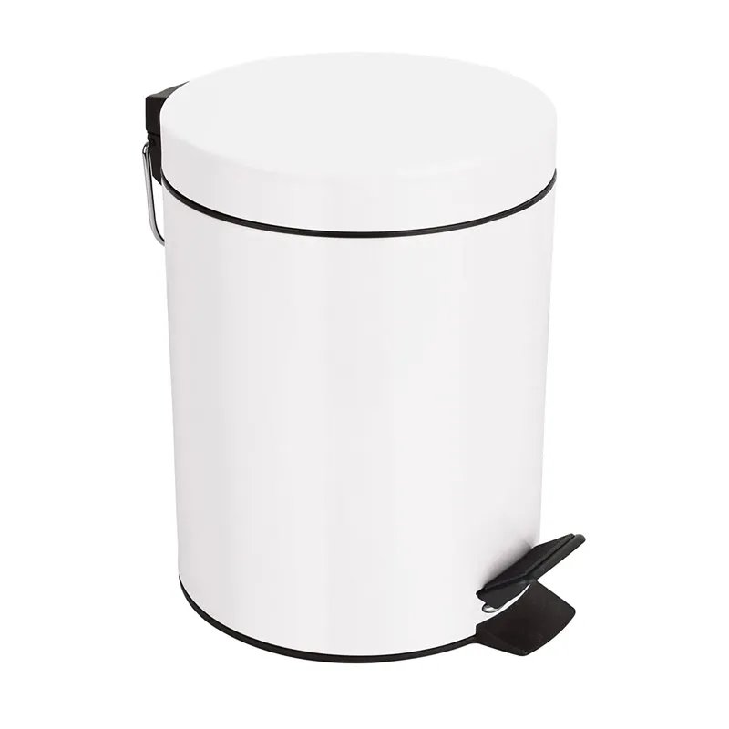 Відро для сміття кругле ZERIX STRONG-MB0105 WHITE 5 л (колір білий) (ZX4624)