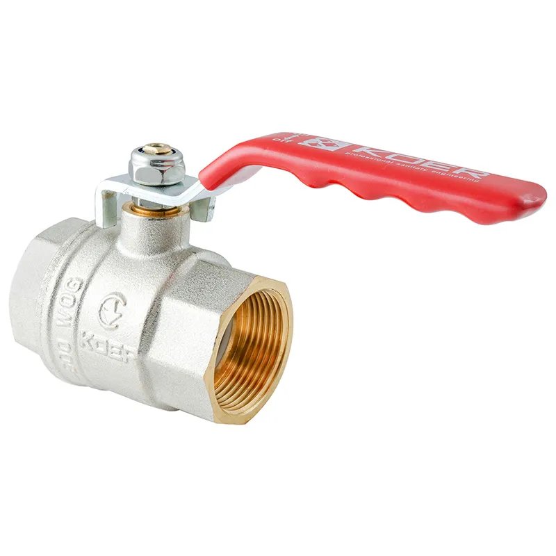 Кран кульовий ГГВ KOER EXTREME KE.214-32 - 1 1/4" FF ручка "важіль" червона (KR5747)