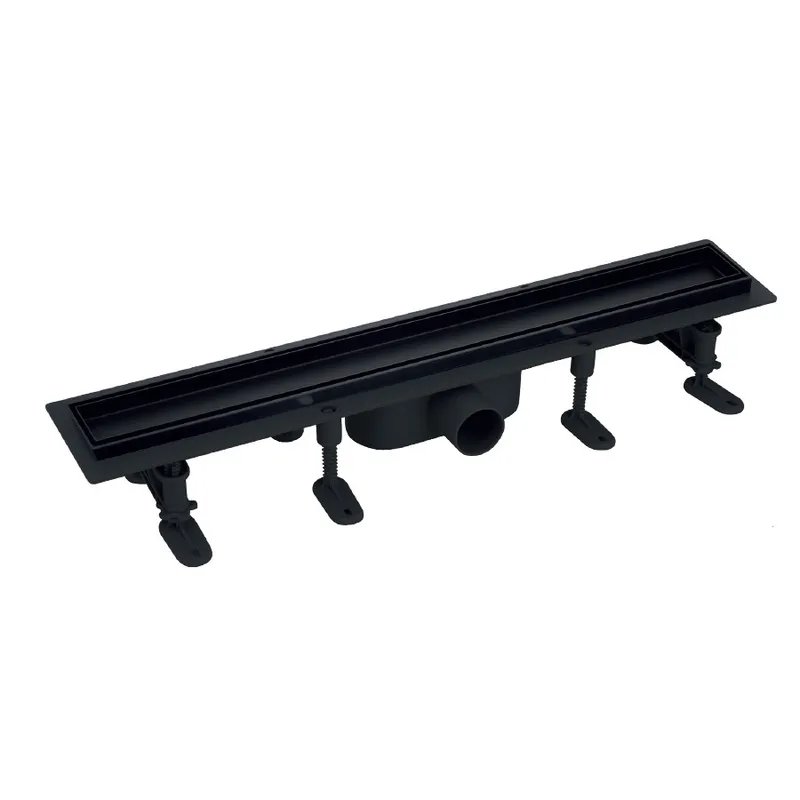 Душовий трап Mixxus DRAIN-06-60 BLACK з пластиковою основою і накладкою із нерж.сталі SUS304 70x600мм (MI6529)