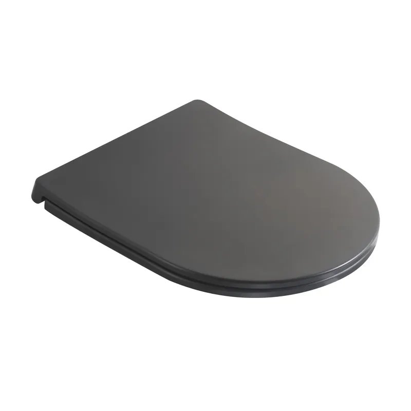 Сидіння-кришка для унітазу MIXXUS PREMIUM SEAT COVER ELLIPSE-2005 GRAY 445х360х37mm дюропластове швидкознімне з мікроліфтом (MP6685)