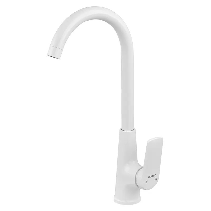 Змішувач для кухні PLAMIX LUCAS-011 SET WHITE (з підведенням) (Колір білий) (PM0714)