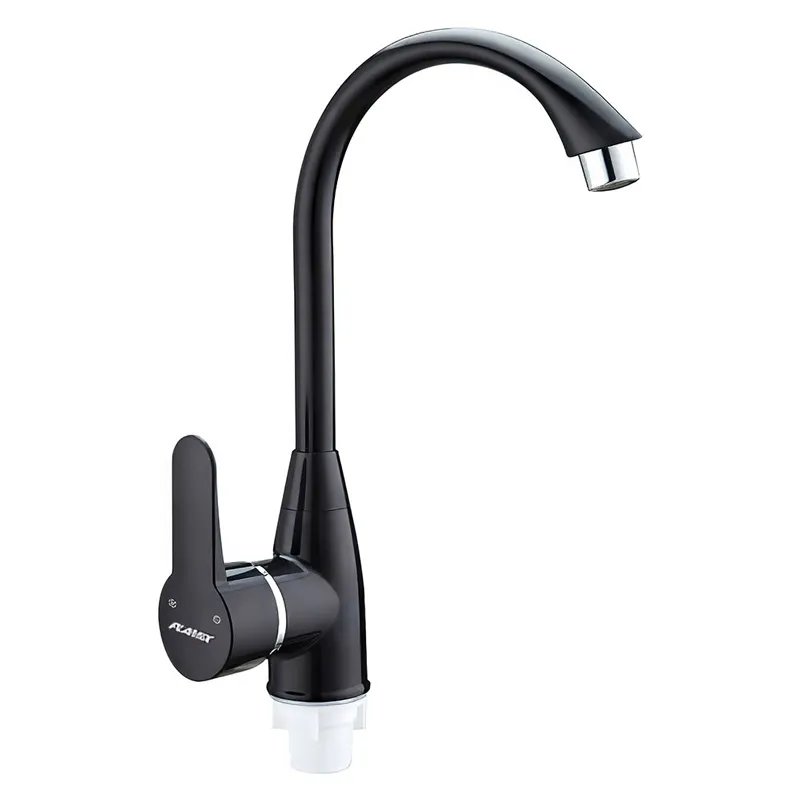 Змішувач для кухні PLAMIX MARIO-011 BLACK (з підведенням) (Колір чорний) (PM0606)