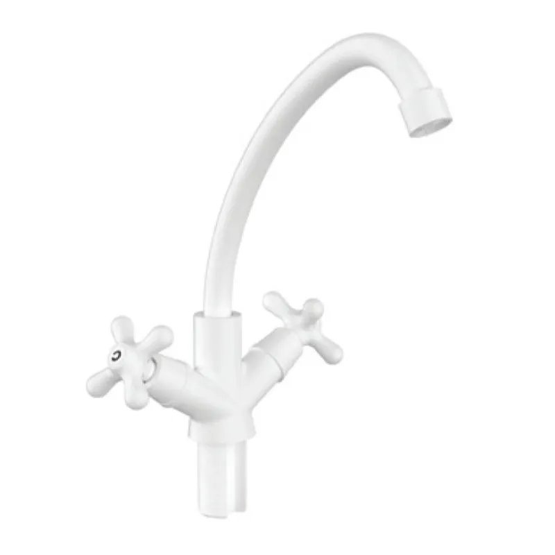 Змішувач для кухні PLAMIX AMAX-271 WHITE (без підведення) (Колір білий) (PM0697)