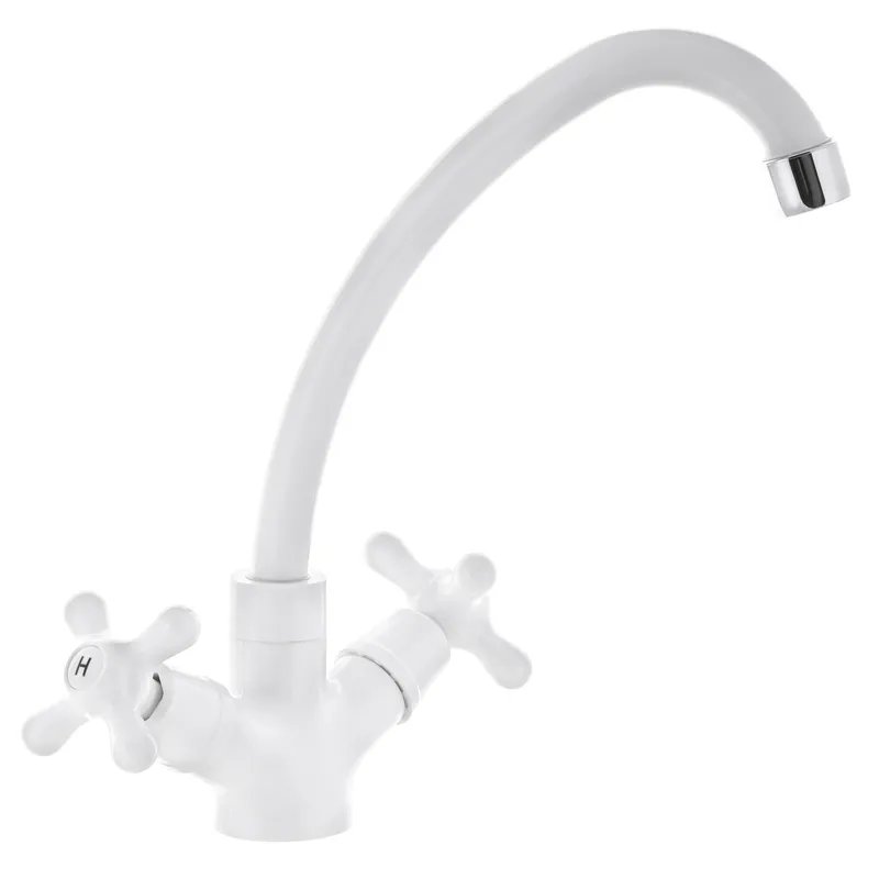 Змішувач для кухні PLAMIX AMAX-271 WHITE (без підведення) (Колір білий) (PM0581)