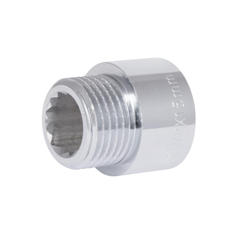 Подовжувач хромований Thermo Alliance Forte 1/2"ВЗ, L=15 мм TAF1301515