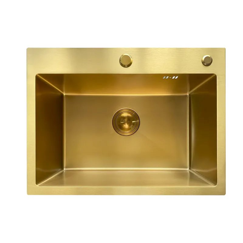 Мийка з нерж. сталі MIXXUS MH5843 MICRO DECOR BRUSHED GOLD (3.0/0.8) (колір матове золото) (MI8218)