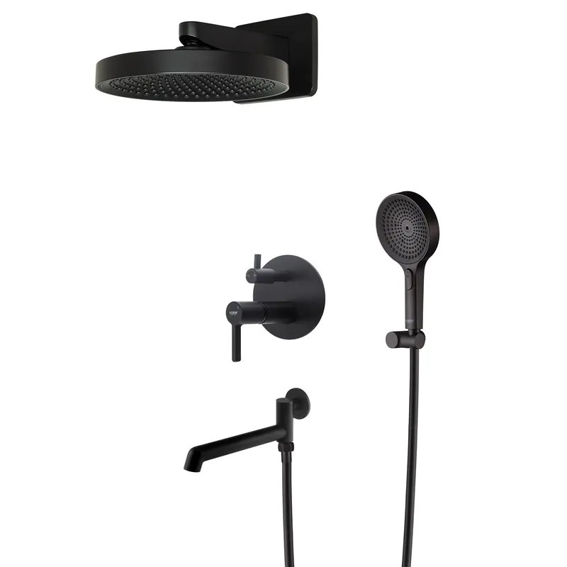 Душова система вбудована KOER KB-66029-05, 3 функції (Колір чорний) (KR5492)