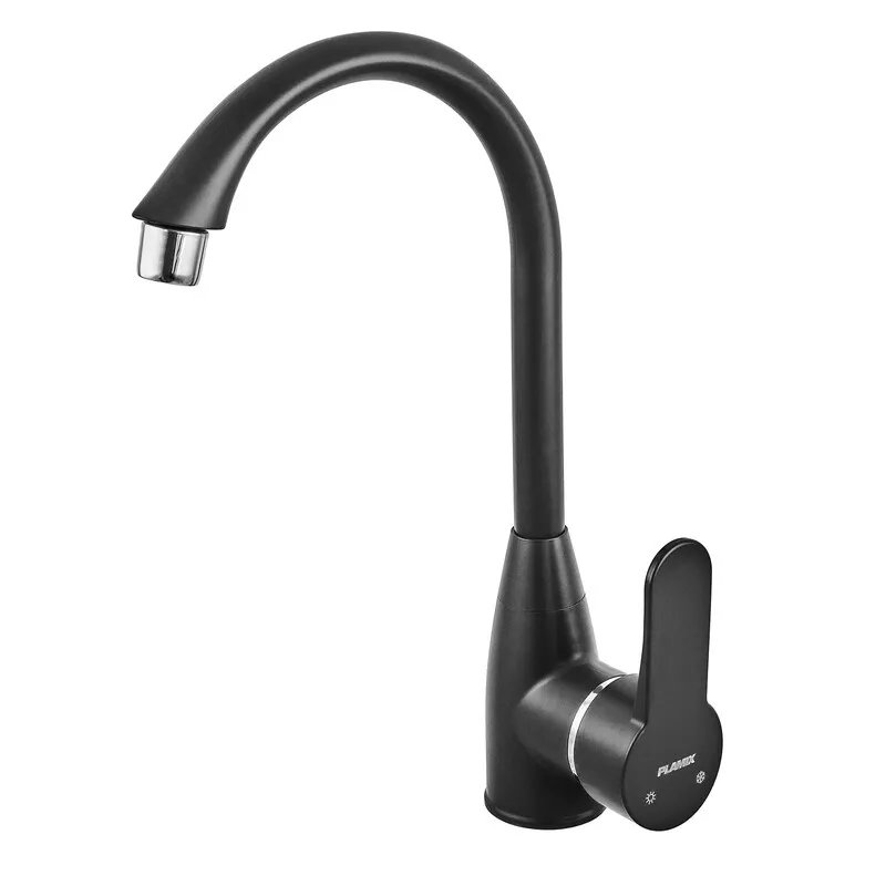 Змішувач для кухні PLAMIX MARIO-011 BLACK (без підведення) (Колір чорний) (PM0016)