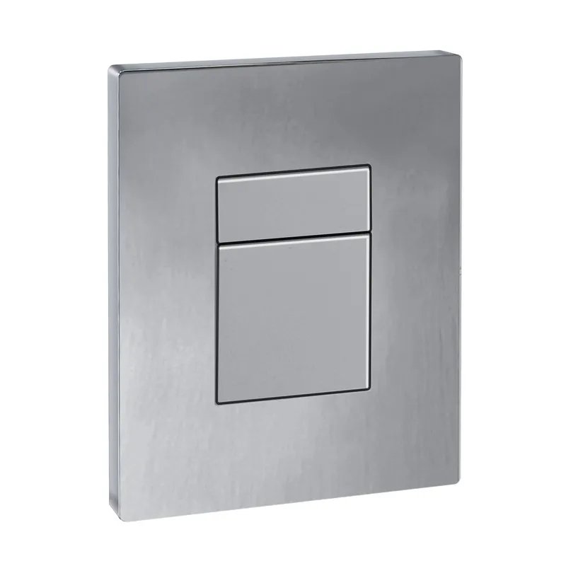 Панель змиву KOER KT-0607-01 157x198x3mm пластикова, кнопка квадратна (колір хром) (KR5344)