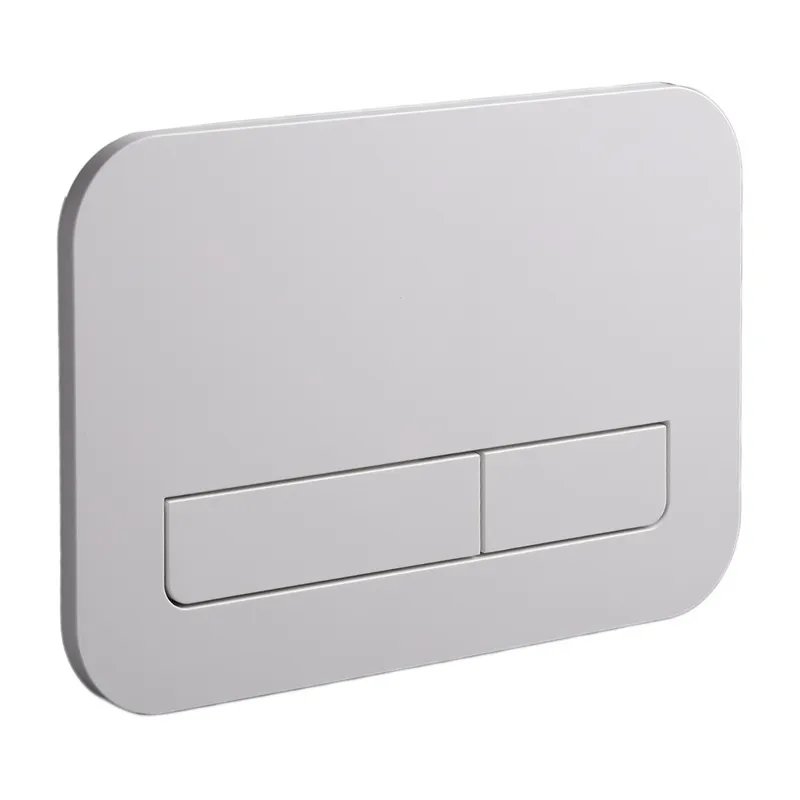 Панель змиву KOER KT-0609-03 240x160x7mm пластикова, кнопка лінійна (колір білий) (KR6129)