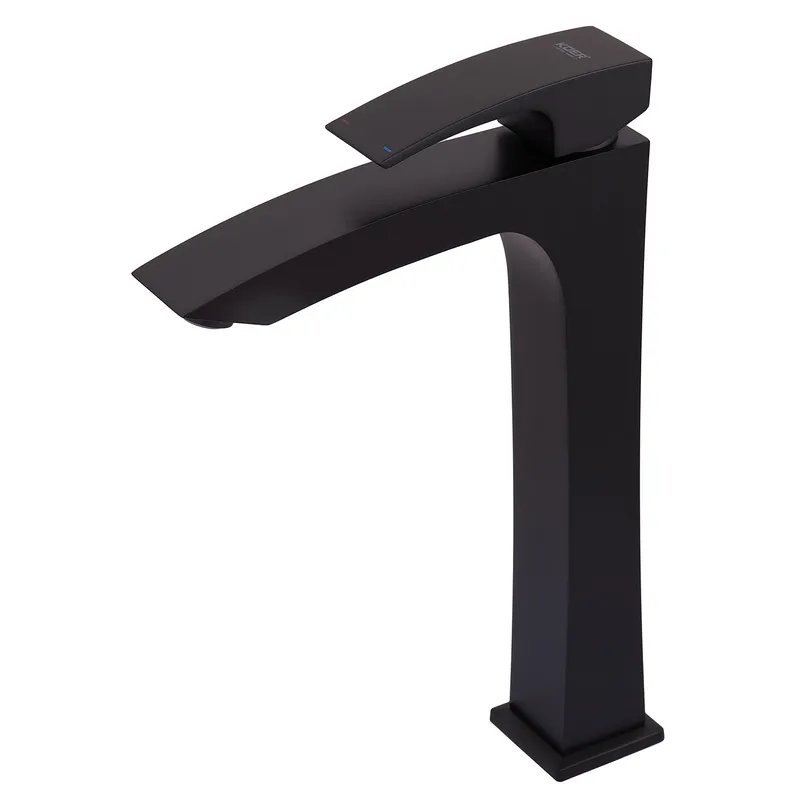 Змішувач для умивальника високий KOER KB-11007-05 (Колір чорний) (KR3441)