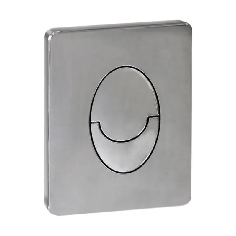 Панель змиву KOER KT-0606-01 157x198x3mm пластикова, кнопка закруглена (колір хром) (KR5342)