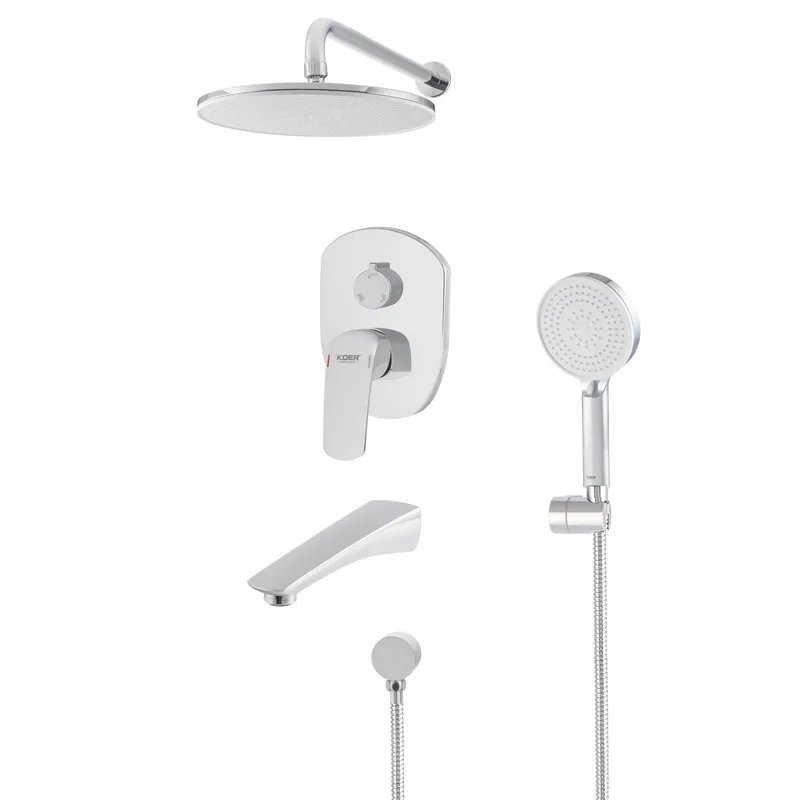 Душова система вбудована KOER KB-64008-01, 3 функції (Колір хром) (KR3476)