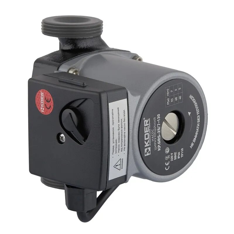 Насос циркуляційний Koer KP.GRS-25/7-130 (з кабелем, без гайок) (KP2796)